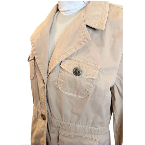 Charter Club Utility Jacket Sz. PL Khaki/Tan Unlined Lightweight - Picture 5 of 10